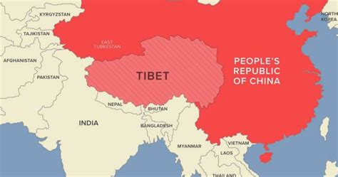 area of china without tibet